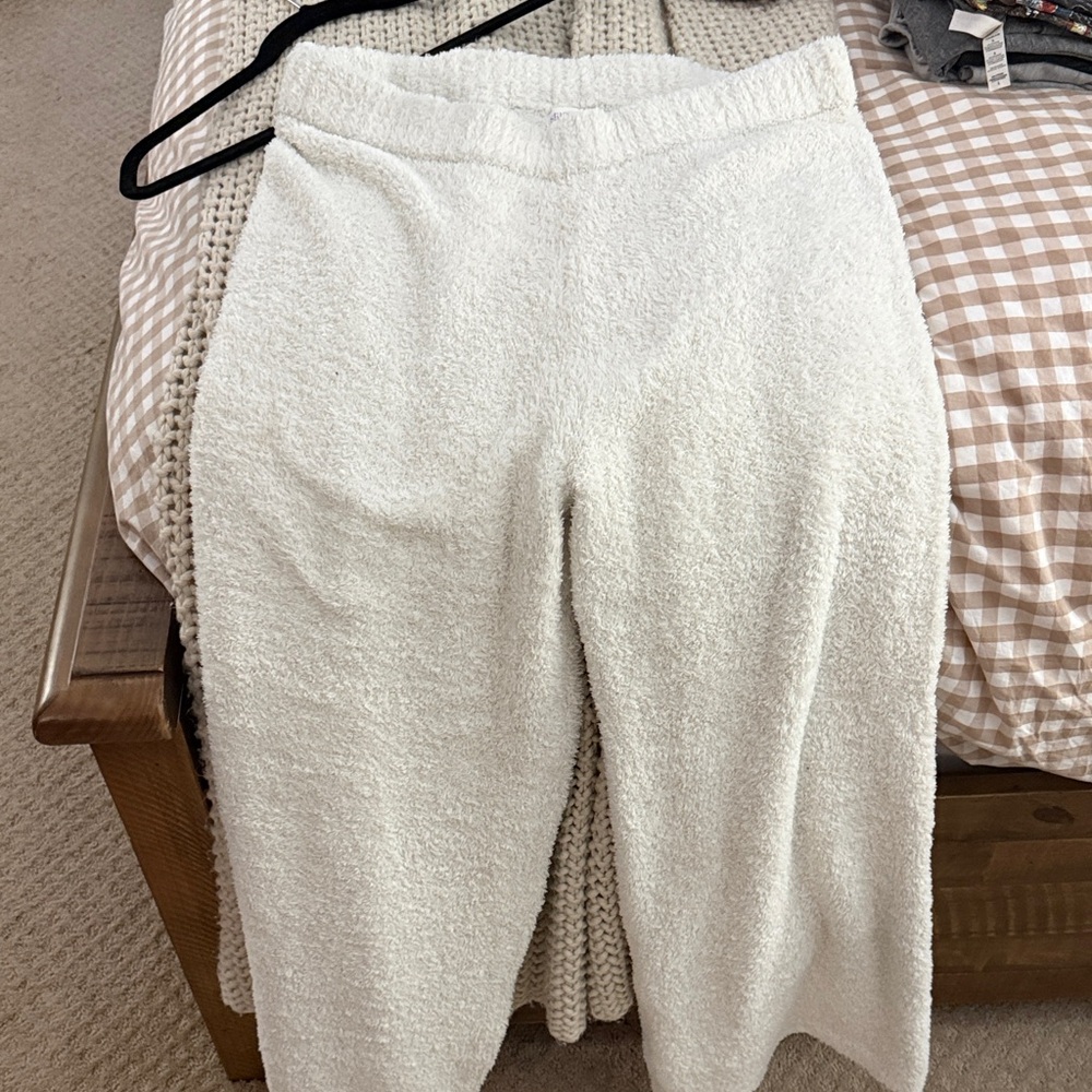 Stars Above It - Cozy Cream Plush Lounge Pants